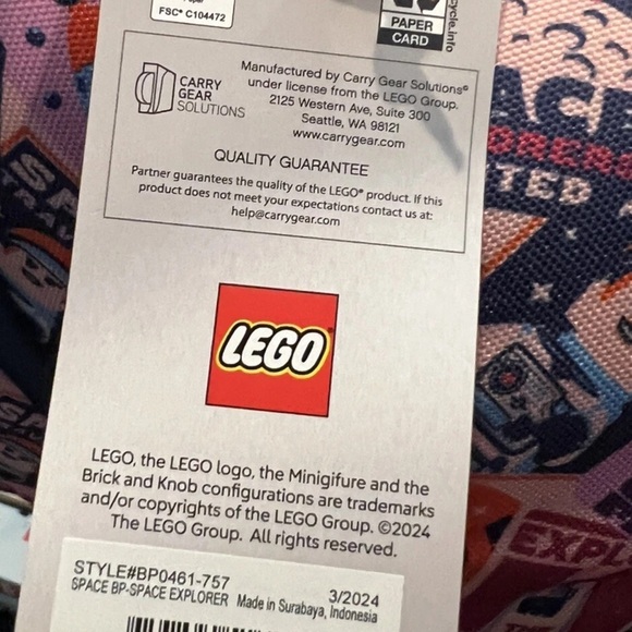 LEGO Space Explorers Backpack - Picture 5 of 14